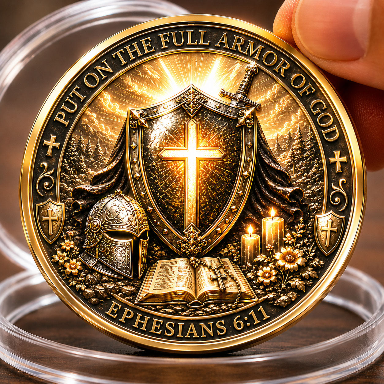 Shield Of Faith Armor Of God Commemorative Coin GFTOHNL1623