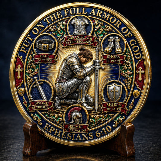 Armor Of God Prayer Warrior Commemorative Coin GFTOHNL1624