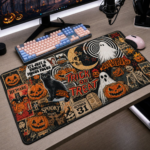 Vintage Trick Or Treat Desk Mat GFTOHNL1769
