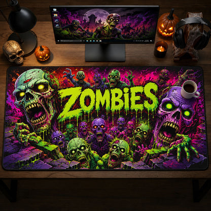 Neon Zombie Invasion Desk Mat GFTOHNL1773