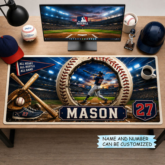 Personalized Baseball Portal Desk Mat QTCUZ GFTOHNL1820