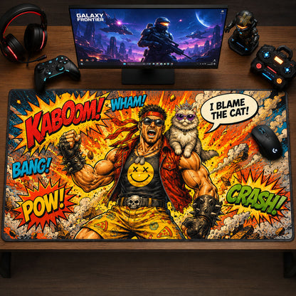 Kaboom Chaos Hero Gaming Desk Mat GFTOHNL1854