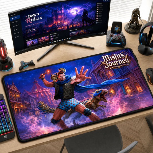 Misfit's Journey Adventure Gaming Desk Mat GFTOHNL1859