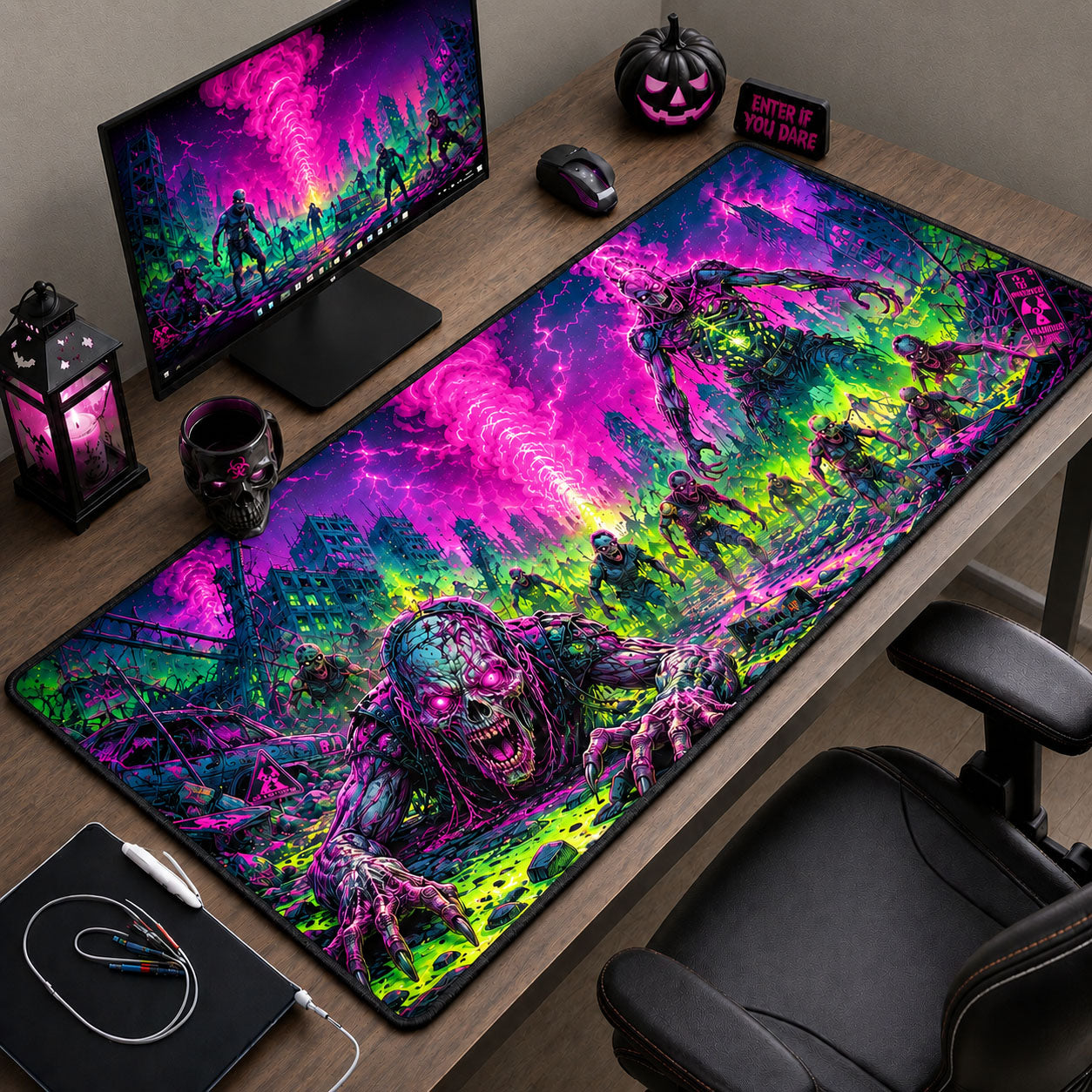 Neon Outbreak Desk Mat GFTOHNL1889
