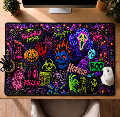 Neon Horror Icons Desk Mat GFTOHNL1999