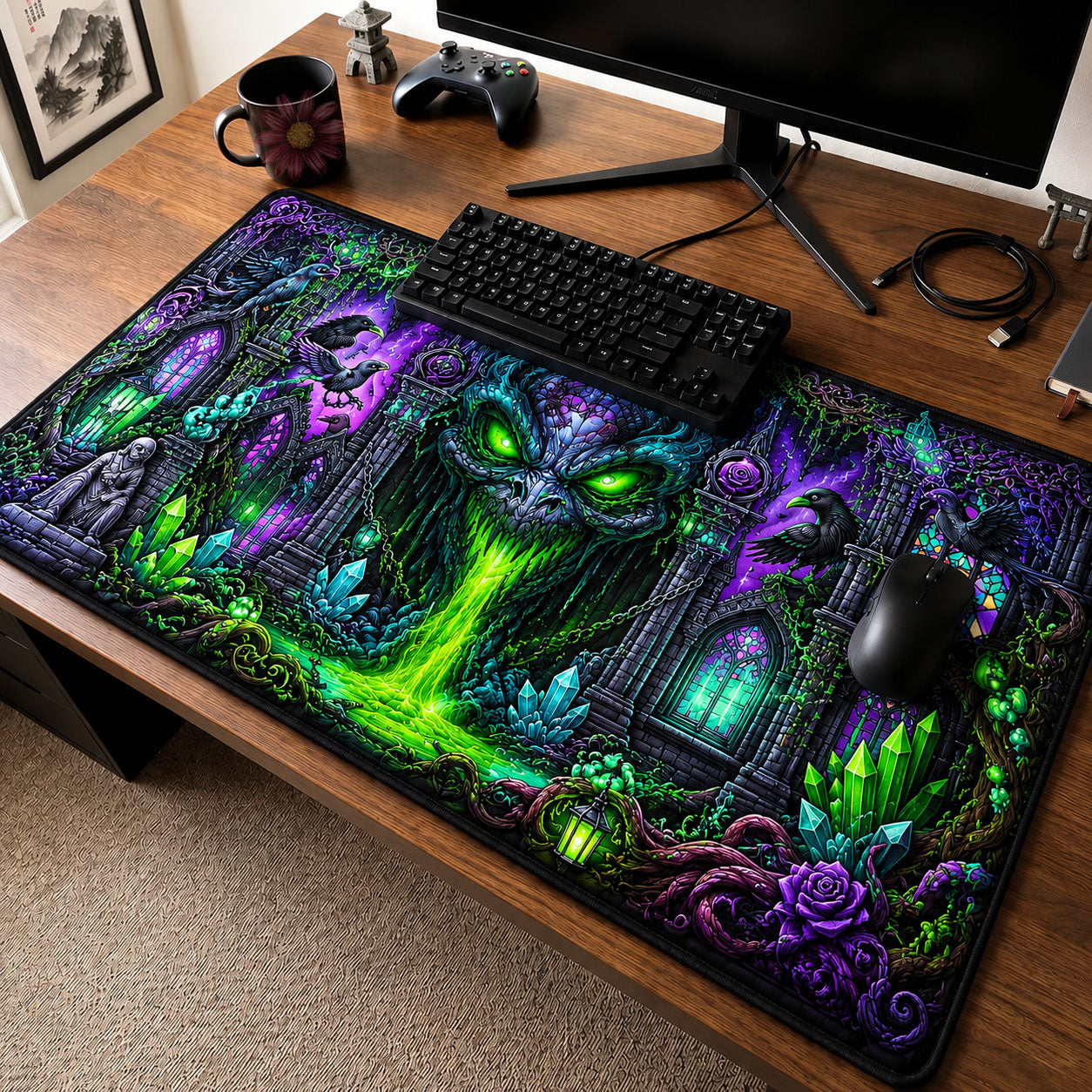 Emerald Haunted Cathedral Desk Mat GFTOHNL2003