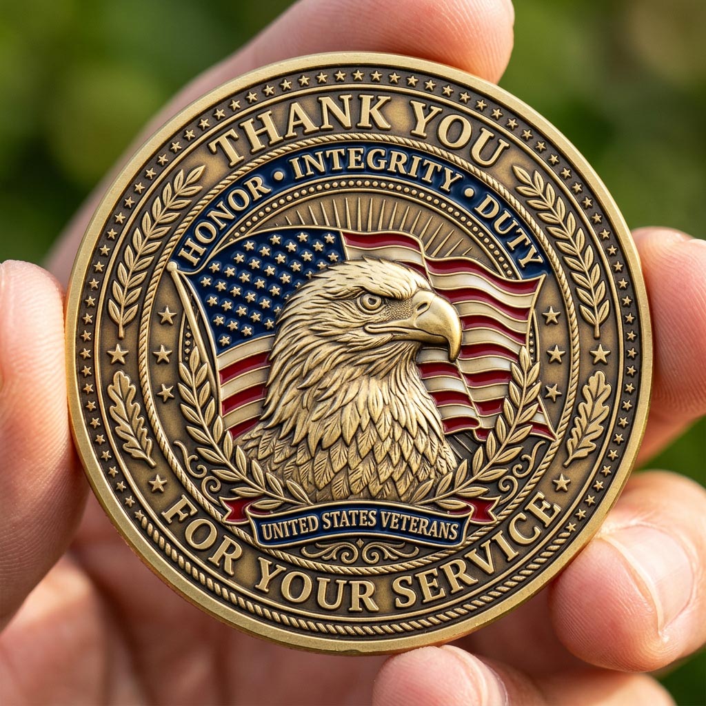 Veteran Day USA Commemorative Coin GFTOLAN1293