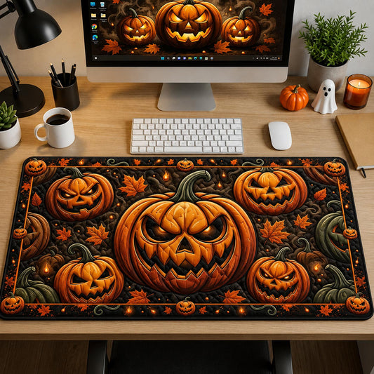 Spooky Halloween Pumpkin Desk Mat GFTOLAN1361
