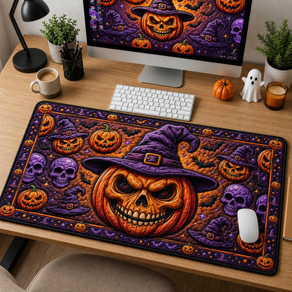 Pumpkin Witch Skull Desk Mat GFTOLAN1363