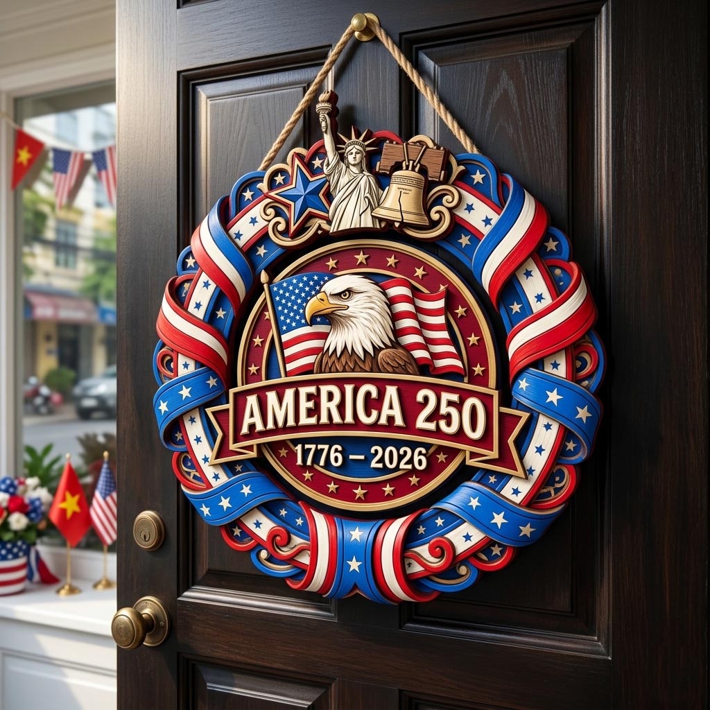 Liberty Spirit Wooden Door Sign GFTOMA11906