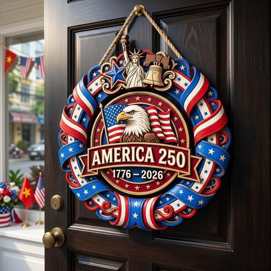 Liberty Spirit Wooden Door Sign GFTOMA11906
