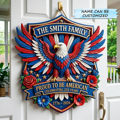 Stars Forever Wooden Door Sign QTCUZ GFTOMA11917