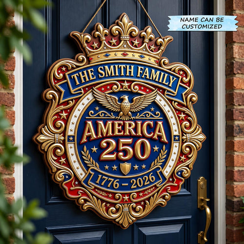 Liberty Spirit Wooden Door Sign QTCUZ GFTOMA11955