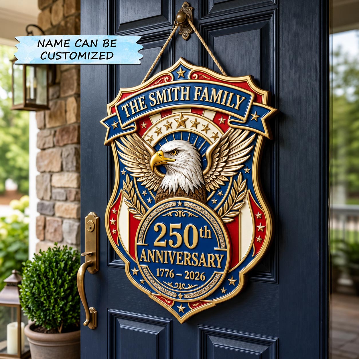 Patriot Legacy Wooden Door Sign QTCUZ GFTOMA11958