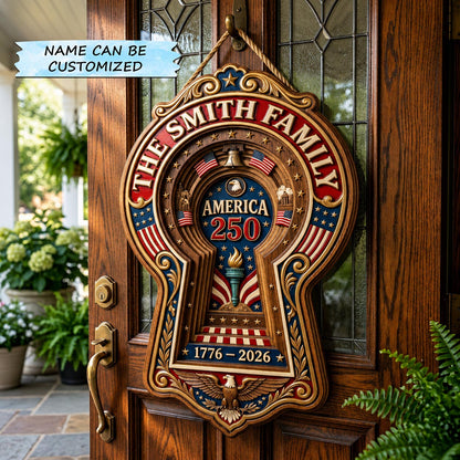 Freedom Heritage Wooden Door Sign QTCUZ GFTOMA11960