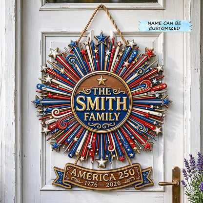 Freedom Honor Wooden Door Sign QTCUZ GFTOMA11964