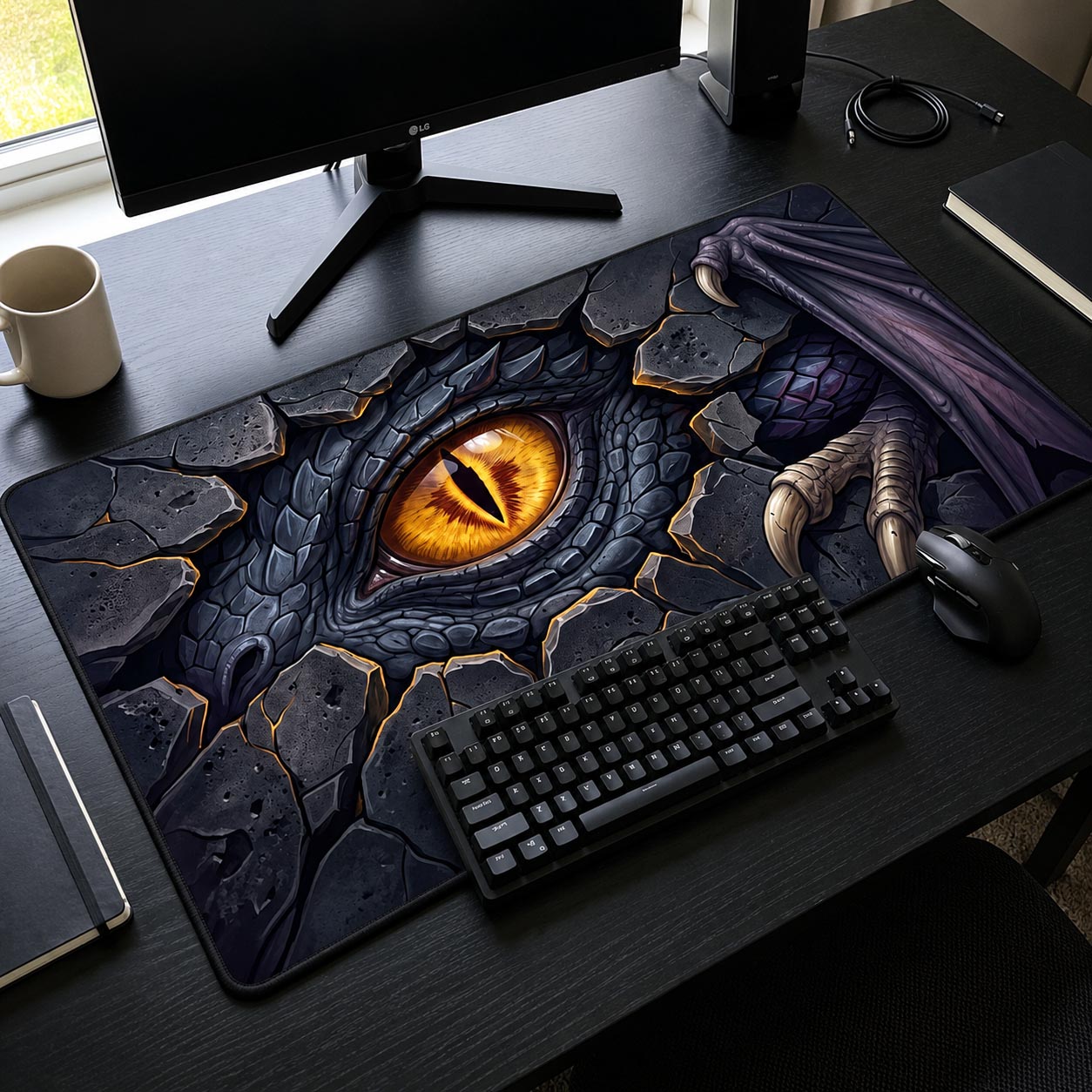 Moonlit Dragon Desk Mat GFTOMA13152