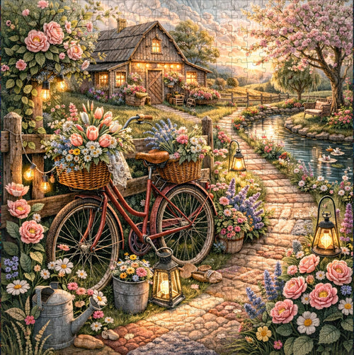Cottage Bloom Jigsaw Puzzles GFTOMA9784