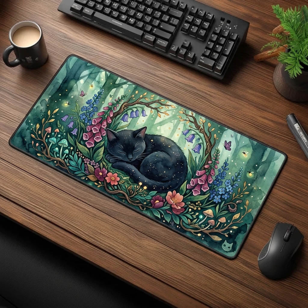 Black Cat Desk Mat GFTONMU1572