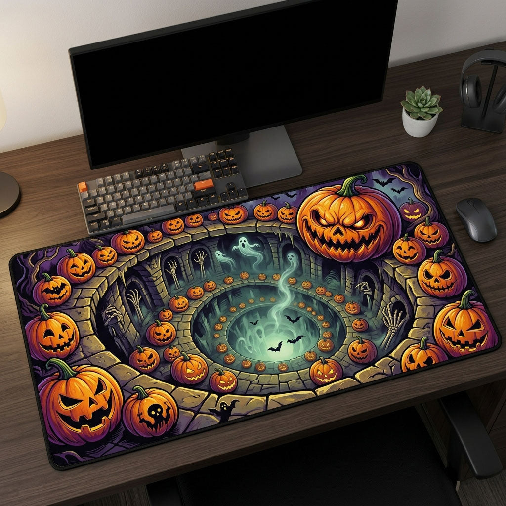Haunted Halloween Desk Mat GFTONMU1615