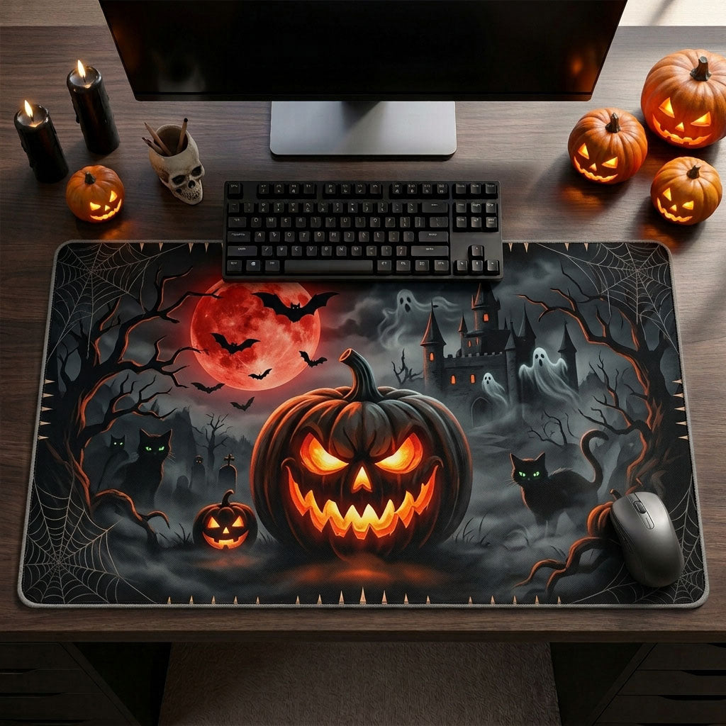 Haunted Halloween Desk Mat GFTONMU1678