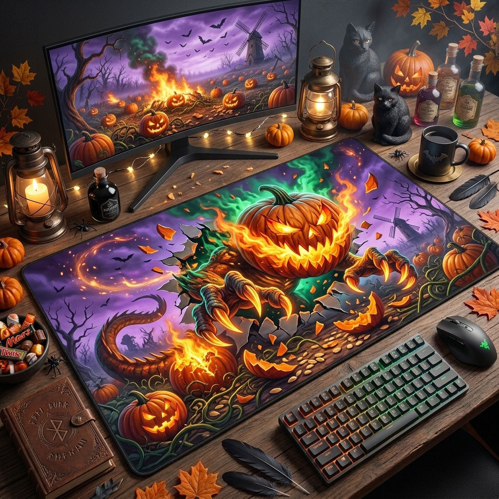 Pumpkin Dragon Desk Mat GFTOPND1310