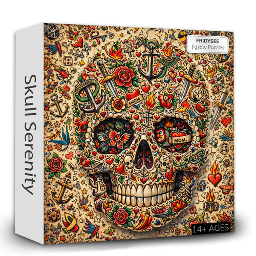 Skull Serenity Jigsaw Puzzles GFTOQA2029