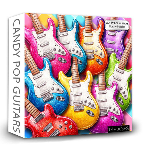 Candy Pop Guitars Jigsaw Puzzles GFTOQM3335