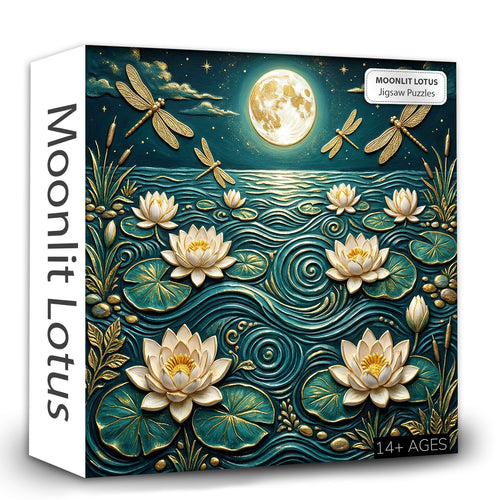 Moonlit Lotus Jigsaw Puzzles GFTOQM3440