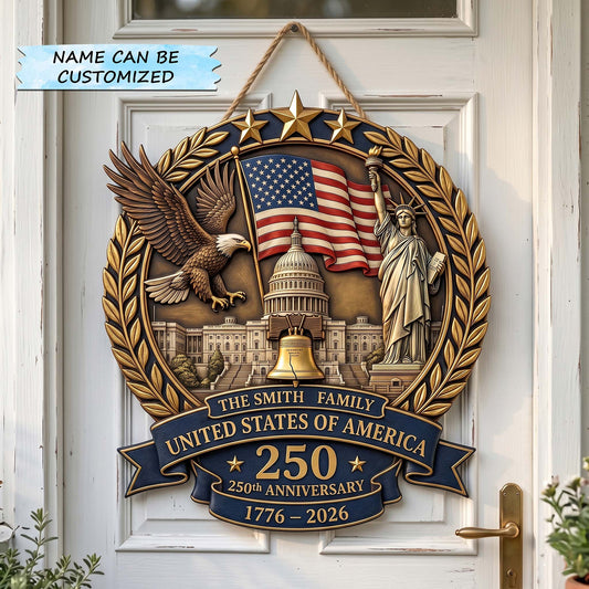 Freedom Heritage Wooden Door Sign QTCUZ GFTOTP19385