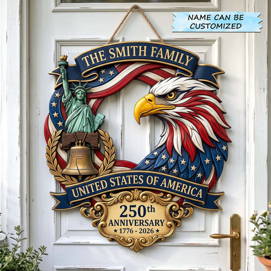 Freedom Heritage Wooden Door Sign QTCUZ GFTOTP19389