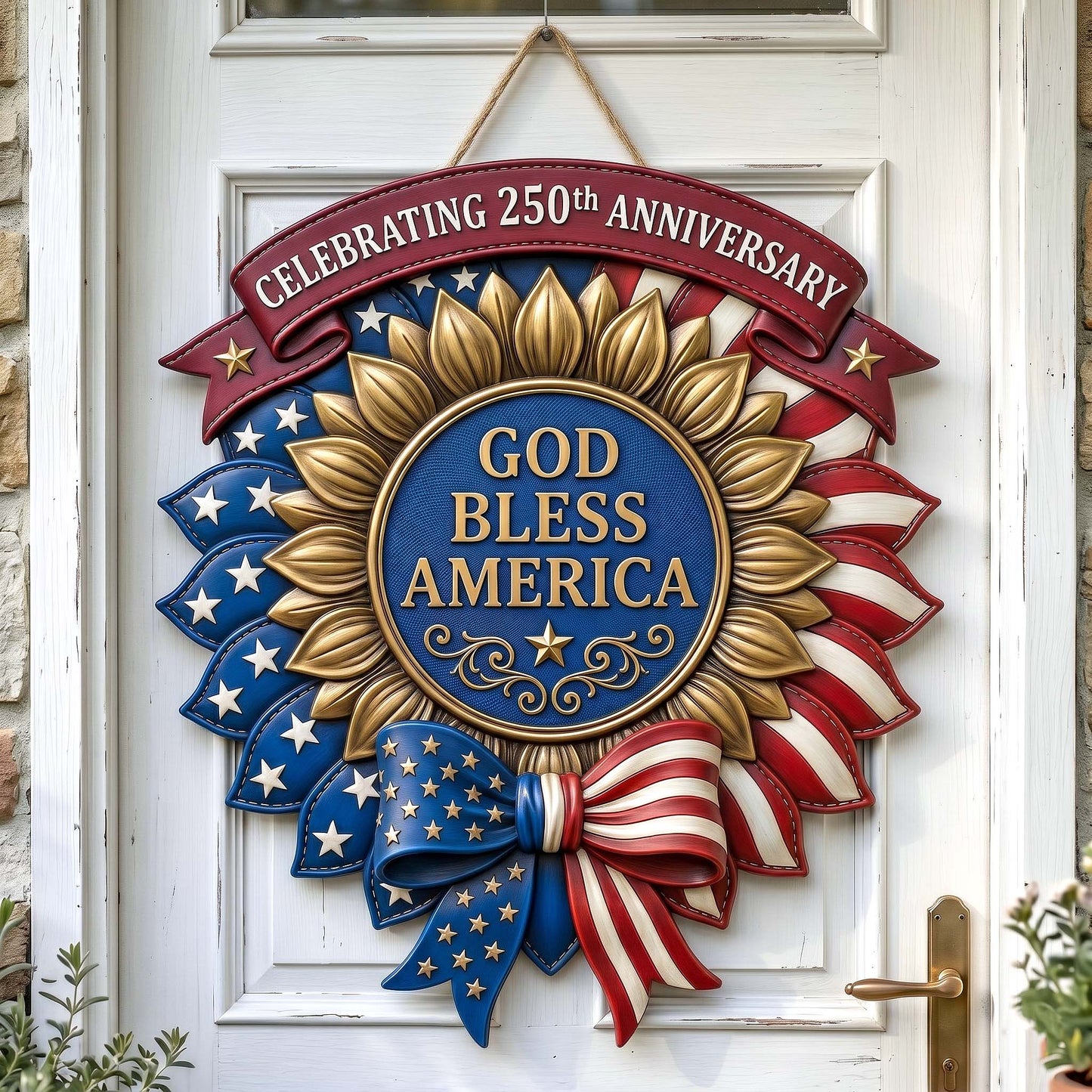 American Honor Wooden Door Sign GFTOTP19422