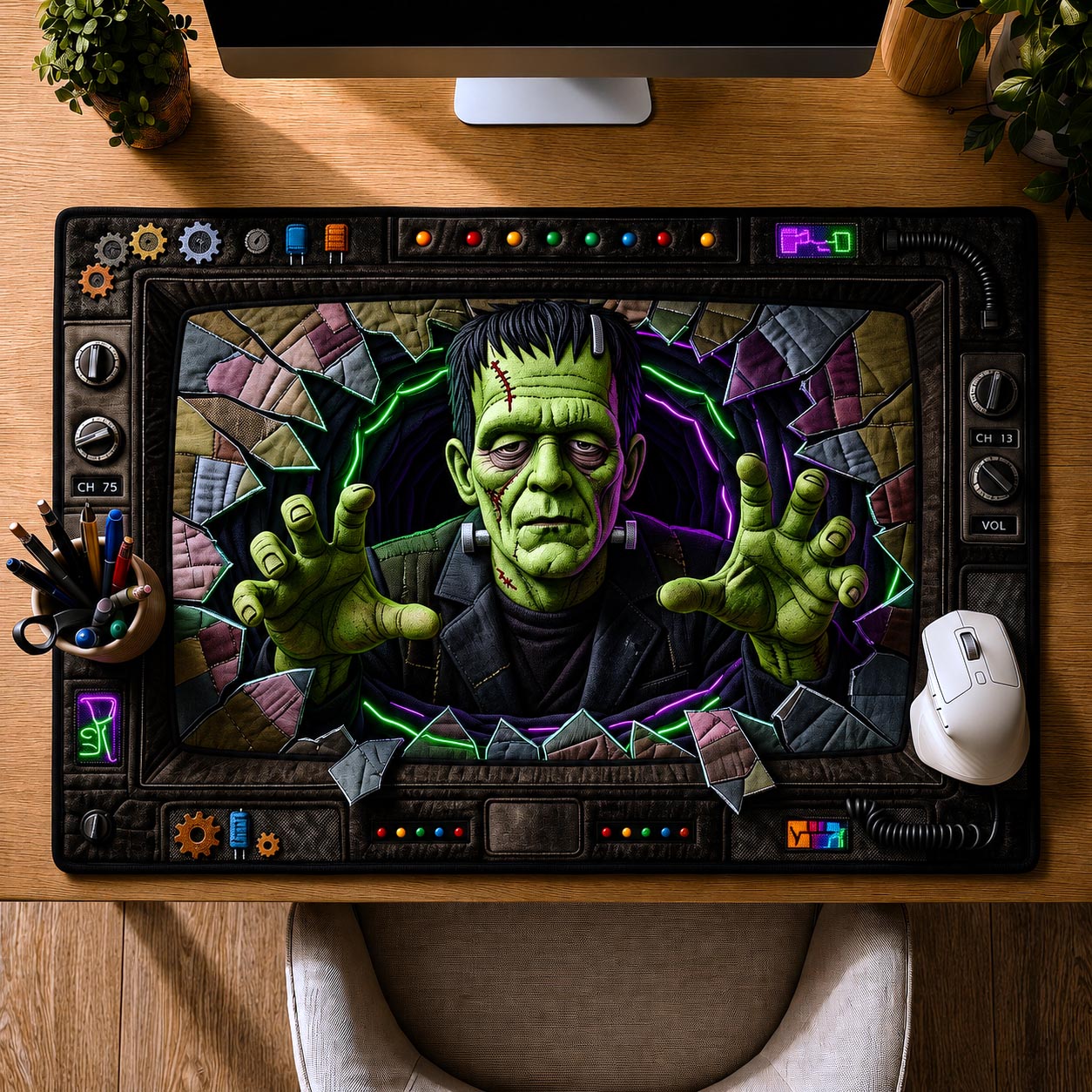 Haunted Screen Desk Mat GFTOTP20531