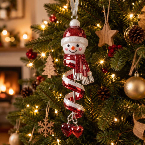 Yuletide Spiral Christmas Mica Ornament GFTOTP20839