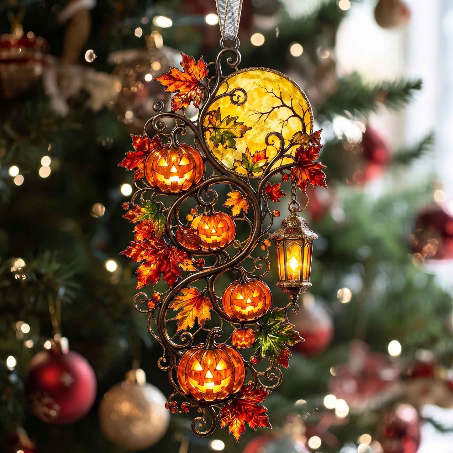 Midnight Pumpkins Mica Ornament GFTOTP20847