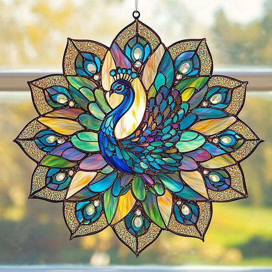 Peacock Mandala Suncatcher GFTOTP4675
