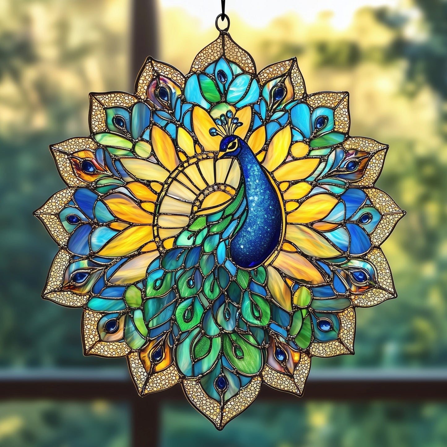 Peacock Mandala Suncatcher GFTOTP4676