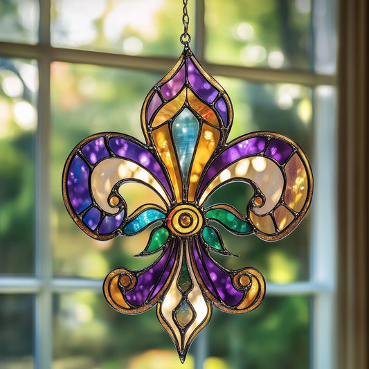 Mardi Gras Spirit Suncatcher GFTOTP4867