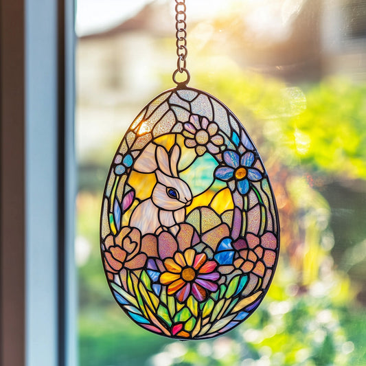 Radiant Easter Glow Stained Glass Suncatcher GFTOTP4958