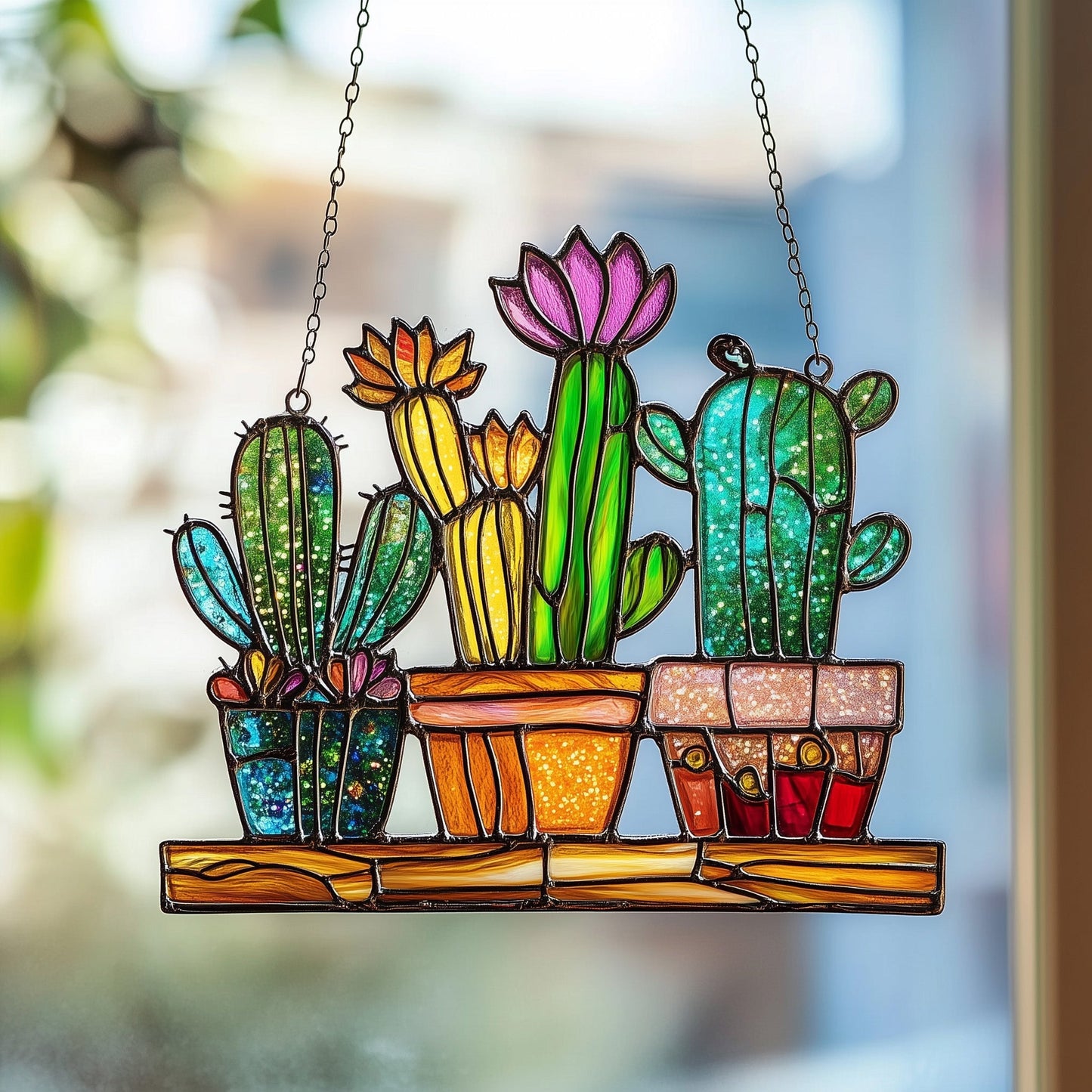 Southwest Spirit Stained Glass Suncatcher GFTOTP5010