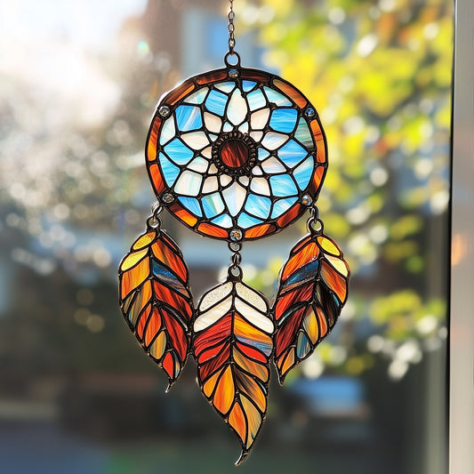Dreamcatcher Stained Glass Suncatcher GFTOTP5017