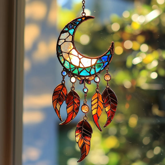 Dreamcatcher Stained Glass Suncatcher GFTOTP5018