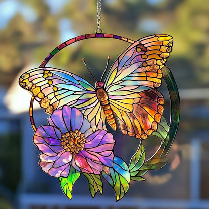 Whispering Wings Stained Glass Suncatcher GFTOTP5165