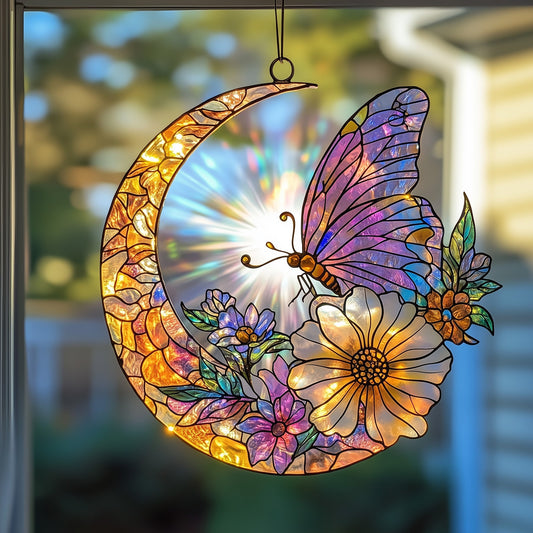 Whispering Wings Stained Glass Suncatcher GFTOTP5167