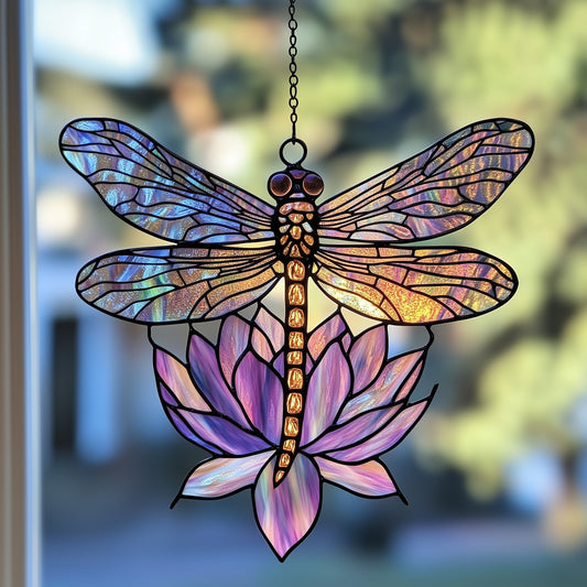 Blooming Serenity Stained Glass Suncatcher GFTOTP5170