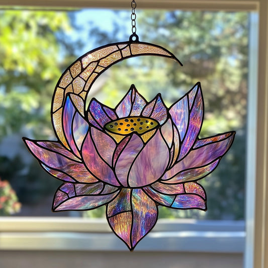 Blooming Serenity Stained Glass Suncatcher GFTOTP5171