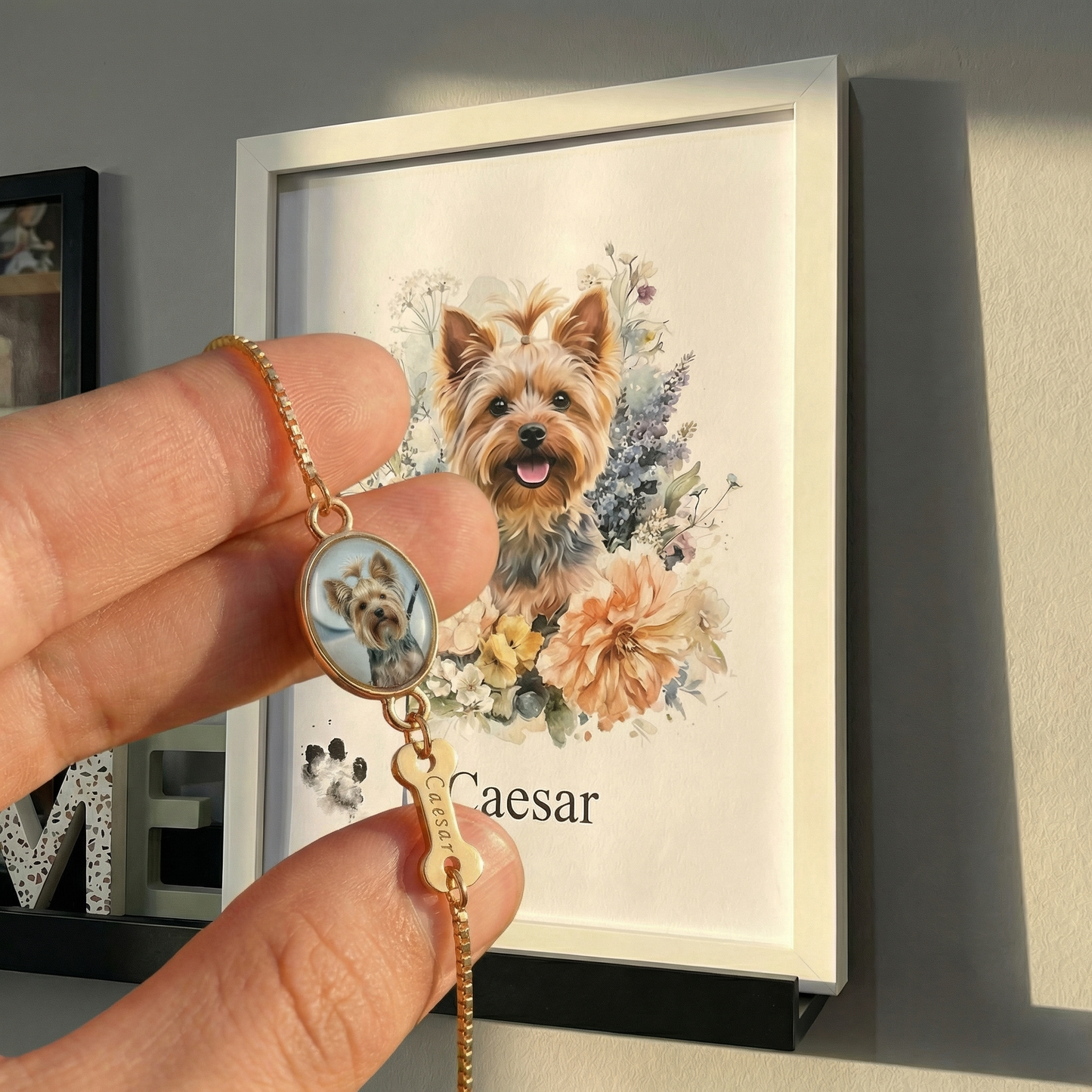 Personalized Pet Photo Bracelet 🐶😺 Gift For Dog And Cat Lover 🎁 Custom Photo & Name Engraving