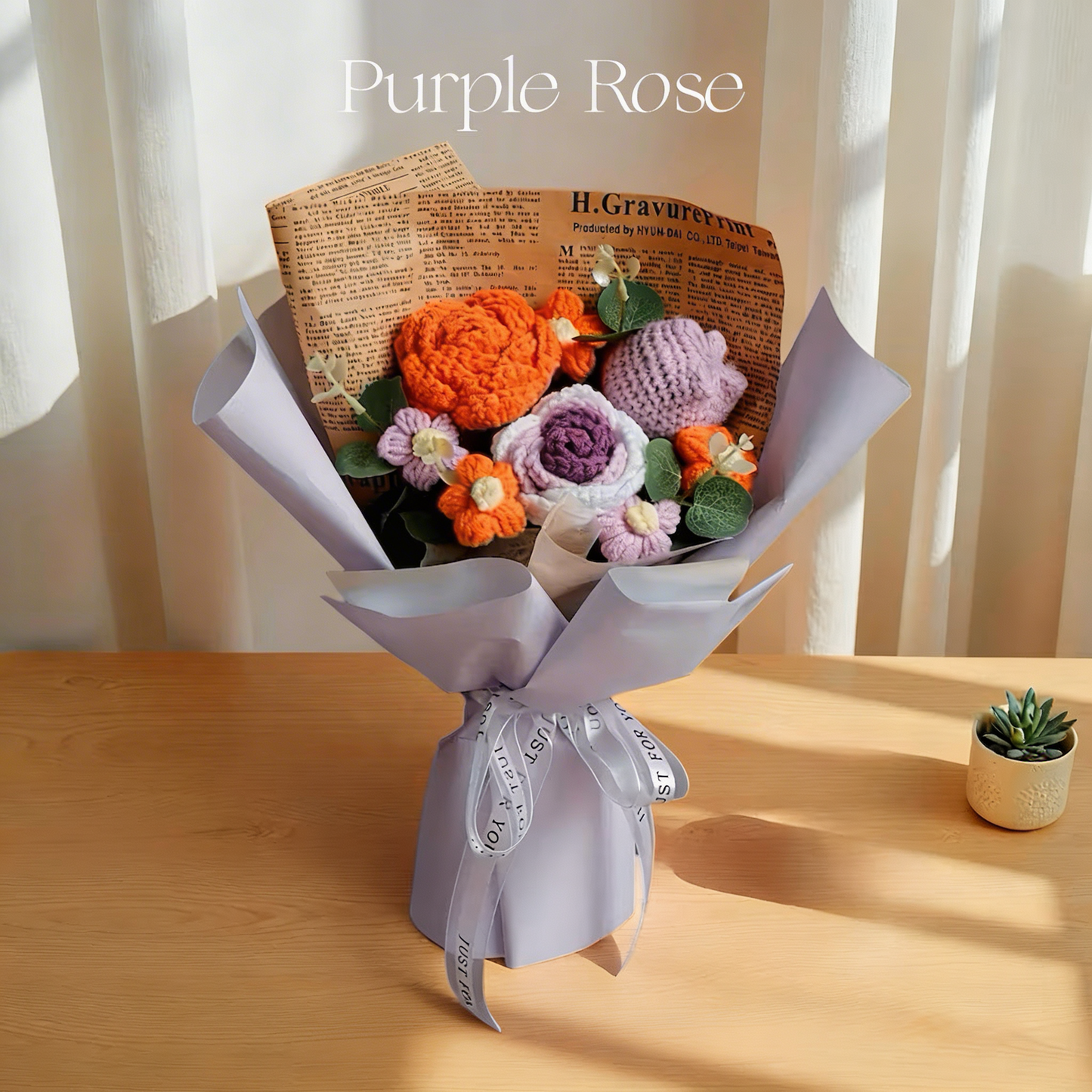 Mother's Day Sale 70% OFF 💐 Handmade Crochet Flower Bouquet 🎁 Gift For Mom & Grandma