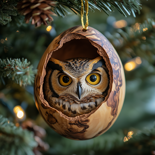 Owl Egg Mica Ornament GFTOAB1379