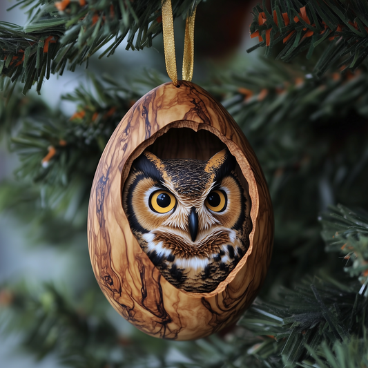 Owl Egg Mica Ornament GFTOAB1380